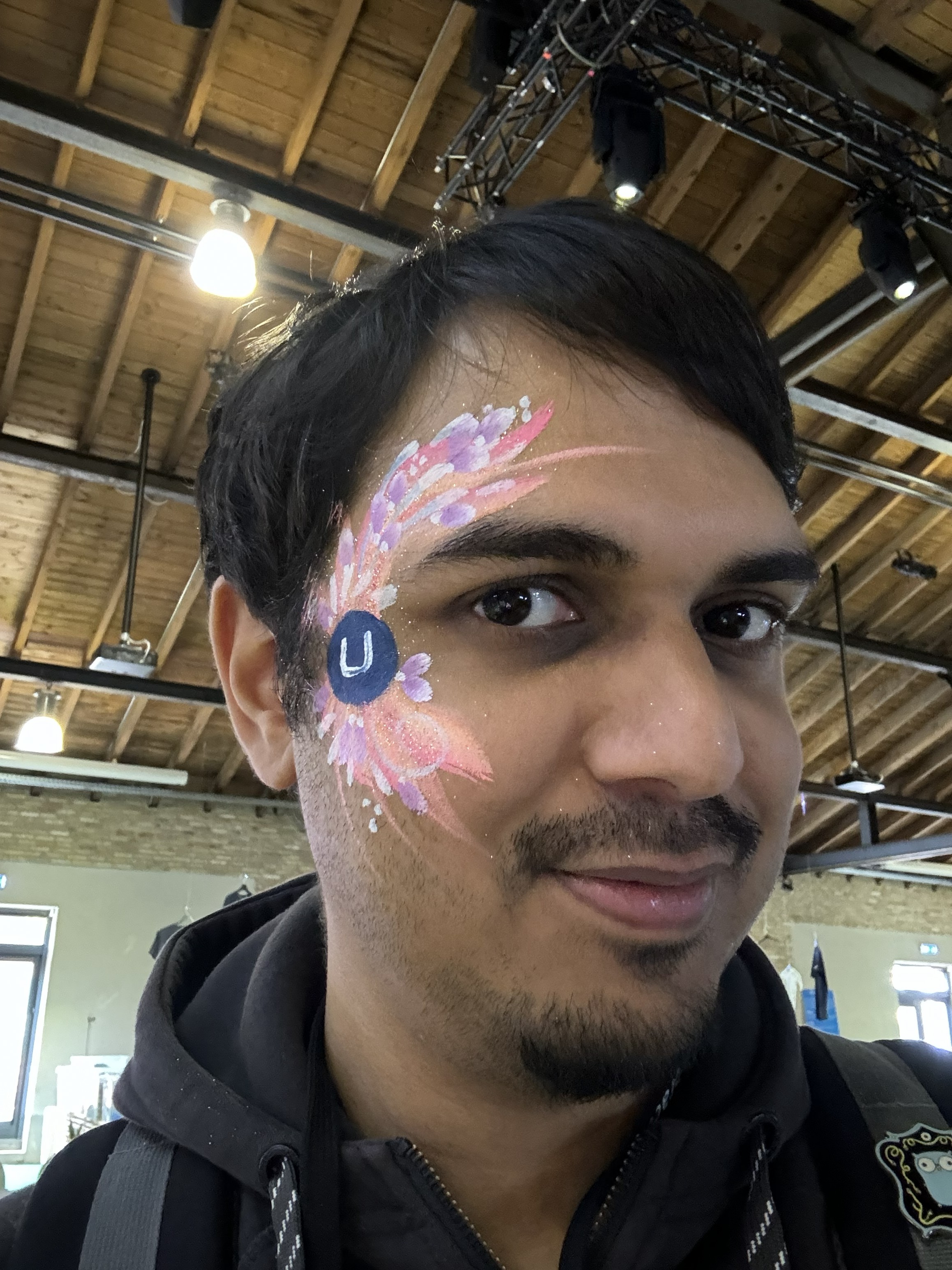 Matthew Hart with Umbraco face paint